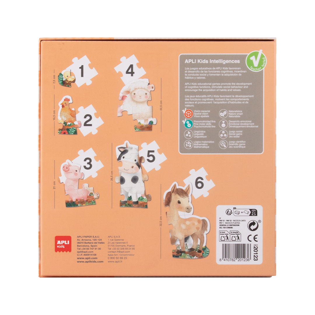Set Timbri Per Bambini APLI Kids - My First Stamps, Giochi Educativi E Creativi - 4