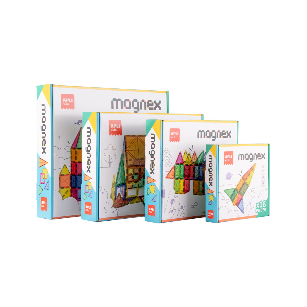 Jeu De Construction Magnétique 3D APLI Kids 36 Pièces - Éducatif, Pour Enfants Dès 3 Ans